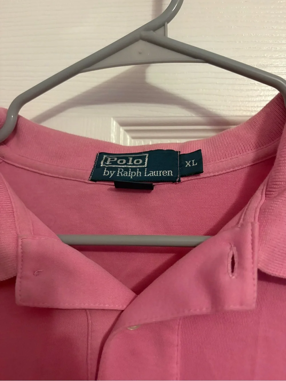 Ralph Lauren Men's Rose Pink Polo with Navy Pony